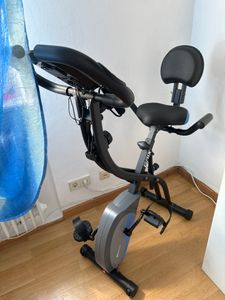 Hop-Sport 3-v-1 skladací bicykel HS-3010x Grix s odporovými pásmi, LCD displejom a snímačmi srdcového tepu - ergometer s 8 úrovňami odporu Fotografia od zákazníka č. 1