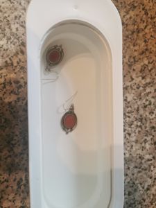 Ultraschallreiniger Ultraschallreinigungsgerät Ultraschallgerät 250ml Ultraschallbad Ultrasonic Cleaner 30.000 Hz für Brillen Schmuck Uhr Kunden-Foto 2