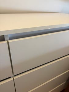Topeshop M8 140 BIEL, Weiß, 8 Schublade(n), Partikelbord, Einfarbig, Modern, Partikelbord Kunden-Foto 1