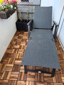 Jopassy 2m² Holzfliesen Mosaik Akazienholz Fliese 22 Stück 30x30 cm Balkonfliesen Gartenfliesen Terrassenfliesen für Garten Terrasse Balkon Kunden-Foto 1