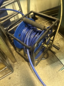 Bituxx 30 Meter Manuelle Druckluft Schlauchtrommel Trommel Aufroller 30m  mit Kurbel 1/4 Zoll Anschluss MS-15196 Kunden-Foto 1