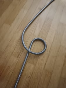 Spirale per la pulizia dei tubi, albero per la pulizia dei tubi con attacco a macchina 7,6 m Foto del cliente 2