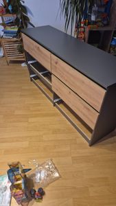 CDF Kommode Malwa M6 140 | Farbe: Schwarz | Schrank für Dokumente, Kleinigkeiten Kunden-Foto 4