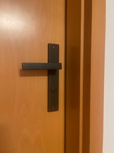 Schwarz Türbeschlag CUBE BB-Langschildgarnitur für Zimmertüren Türbeschlag; Türgriff; Türklinke Kunden-Foto 9