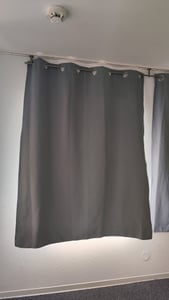 Blumtal 2er Set: Blickdicht & Thermovorhang – Kälteschutz – Grau Kunden-Foto 2
