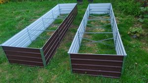 vidaXL Garten-Hochbeet Verzinkter Stahl 320×40×45 cm Grün Kunden-Foto 2