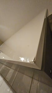Küche Bianca Basic IV 240 Küchenzeile Hochglanz Grau Weiß Einbauküche Grey Kunden-Foto 2