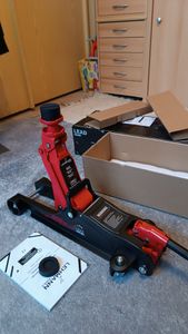 Lehmann Wagenheber Hydraulisch Rangierwagenheber 2500 kg Tragfähigkeit inkl. 2 Gummiauflage Reifenwechsel für Haus und Werkstat 80 - 360 mm Kunden-Foto 2
