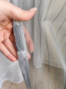 Sekey 130x220cm Fliegengitter Tür Magnetvorhang zum Insektenschutz (zuschneidbar in Höhe und Breite), Fliegengitter Balkontür Terrassentür Weiß Kunden-Foto 4