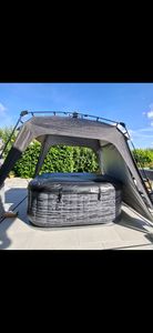 Where Tomorrow Lumaland Outdoor Pavillon 2,5 x 2,5m Wasserdicht & UV-Schutz inkl. 1x Seitenteil Tasche Heringe Camping & Partyzelt Aufbau 2 Min Kunden-Foto 3