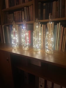 10 Stück Flaschenlicht Warmweiß, Flaschenlichterkette Korken, 2m 20 LED Lichterkette für Flaschen mit Batterien, Weinflasche Licht für Flasche DIY, Weihnachten Halloween Deko [+++] Kunden-Foto 1