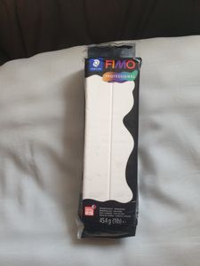 STAEDTLER FIMO professional 8041 ofenhärtende Modelliermasse Einzelprodukt, 454g, weiß Kunden-Foto 1