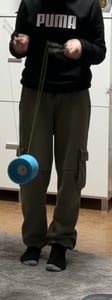 Diabolo Freizeitsport Diabolo Set Basic mit Schnur und Alu-Handstäben - Türkis Kunden-Foto 1