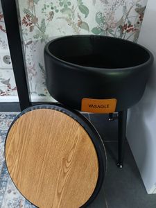 VASAGLE EKHO Kollektion - Sitzhocker, Sitzbank mit Stauraum, Sitztruhe, Kunstleder, bis 150 kg belastbar Kunden-Foto 2
