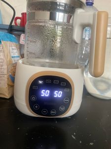 1,3L Baby Flaschenwärmer mit Temperatureinstellung 72 Stunden Thermostatfunktion Wasserkocher (weiß) für Babynahrung Kunden-Foto 1