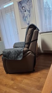 Copertura per poltrona con braccioli, copripoltrona con tasche laterali per poltrone relax Foto del cliente 2