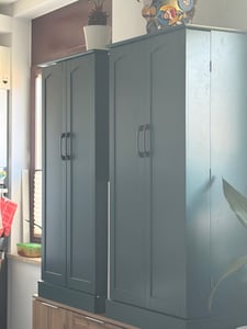 Szafka kuchenna COSTWAY, spiżarnia, szafka do przechowywania z 2 drzwiami i 6 półkami, szafka wielofunkcyjna, 60 x 40 x 120 cm, szara Zdjęcie produktu od klienta nr 1