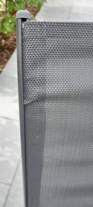 Outdoorstuhl Gartenstuhl Stapelstuhl Metall Textilen Anthrazit Kunden-Foto 1