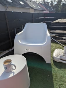 Dmora set Salotto da Esterno Cormons Bianco, 2 Posti un Tavolino  Italy Foto del cliente 1