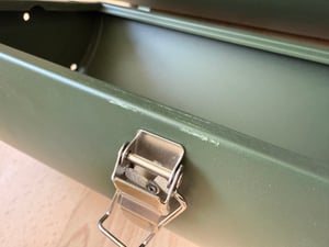 SunJas Holzkohlegrill K-GN22A  Reisegrill Edelstahl Campinggrill mit Deckel Klappgrill Koffergrill Tischgrills Thermometer Abgaskanal Kunden-Foto 4