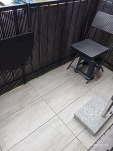 Jopassy Sichtschutzmatte PVC Sichtschutz Sichtschutzzaun Garten Balkon Zaun Windschutz Balkonverkleidung Anthrazit 80x300cm Kunden-Foto 1