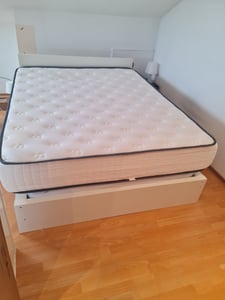 DEWINNER Matratze 160 x 200 cm, Matratze aus Memory-Schaum mit hoher Dichte, mittlere Härte, Dicke 25 cm, hypoallergen, isolierter Schlaf, 7 Zonen Kunden-Foto 4