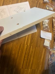 CASARIA® Schminktisch mit Spiegel weiß Schubladenbeleuchtung 3 Fächer inkl. Distanzsensor 4 offene Ablagen Frisiertisch Kosmetiktisch 110x40cm Holz Kunden-Foto 5