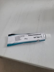 Silikonfett 25g Typ 2 für O-Ringe Dichtungen Kunststoff klar wasserdicht Lebensmittelqualität Klempner Fett Schmiermittel für Ventil Dichtmittel Kunden-Foto 1