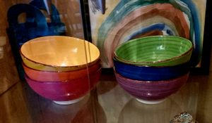 Schalen Set Steingut, vancasso BONITA 6-teiliges Schüsselset, Ø 16,3 cm Salatschüssel, Servierschüssel, Müslischüsseln, Suppenschalen, 820ml Kunden-Foto 1