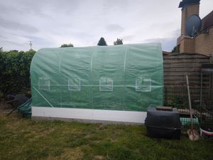 Zelsius Foliengewächshaus (L) 4 x (B) 2 x (H) 2 m, stabiles Tomatengewächshaus, Folienzelt Kunden-Foto 1