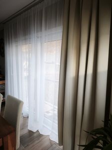 Gardinen Stores 600cm x 200cm Vorhang Kräuselband mit Bleiband Voile transparent Kunden-Foto 1