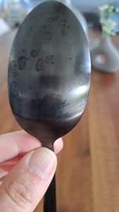 Echtwerk Tafelbesteck 'AVELINO' 68tlg - Black Edition, Farbe:Schwarz Kunden-Foto 2