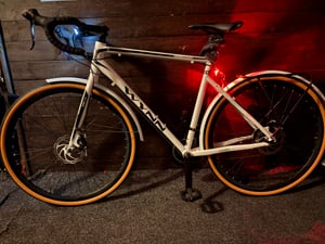 WYNN Gravelbike Gravel 28 Zoll GRL1.1 grün Rahmenhöhe 54 cm Damen Herren 14 Gänge Gepäckträger Schutzbleche Kunden-Foto 4
