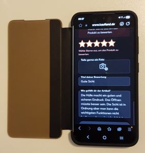 Für Samsung Galaxy S25 5G View Spiegel Handy Smart Cover Wake UP Funktion Case Schwarz Kunden-Foto 1