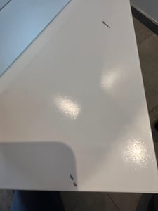 COSTWAY 2-in-1 kinderkamer make-up tafel en bureau met afneembare spiegel, kaptafel voor meisjes met open vakken, houten kaptafel, witte make-up tafel Klantenfoto 3