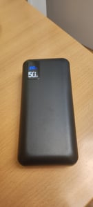 Powerbank, 50000mAh Externer Akku, 22,5W Schnellladegerät, Tragbares Ladegerät, mit LED Display, 3 Ausgängen & 2 Eingängen, für iPhone/Samsung Kunden-Foto 2