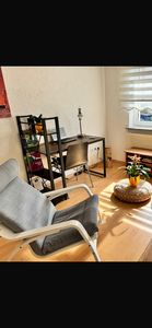 VASAGLE Schreibtisch Computertisch mit Regalböden 120cm LWD48X Kunden-Foto 2