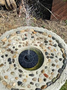 Solar Springbrunnen für Außen, Solar Teichpumpe mit Sprüh Effekten, Garten Wasserspiel - SOLAR FOUNTAIN Kunden-Foto 6