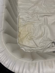 MSPA aufblasbar Outdoor Line 185 x 185 x 68 cm für 6 Personen mit Massagedüsen mit Filter - Aufblasfunktion per Knopfdruck Pool eckig in weiß Kunden-Foto 1