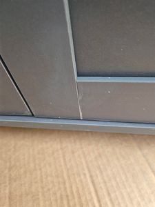 LZQ Küchenwagen mit Rollen, Mobile Servierwagen Beistellwagen Rollwagen mit Handtuchhalter, Gewürzboard und Schublade Getränkewagen für Büro, 115x36x90cm, Grau Kunden-Foto 8