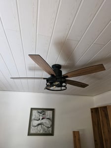 100cm Deckenventilator mit Beleuchtung und Fernbedienung DC Motor 3 Farbtemperatur Dimmbar 6 Stufen APP-Steuerung Kunden-Foto 3