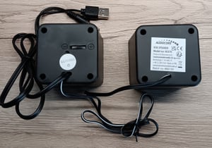 Kompakt Mini Stereo-Lautsprecher PC Computer Laptop USB Paar Boxen Schwarz  Audiocore Kunden-Foto 2