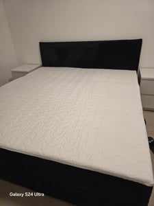 VENASI TILLY Boxspringbett 160x200 mit 2 Bettkästen H2/H3 Matratze BRAUN CORD TILIA Kunden-Foto 1