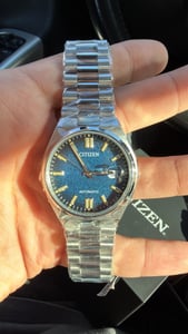Herrenuhr CITIZEN Tsuyosa Automatic NJ0151-88L, Silber / Dunkelblau Kunden-Foto 1