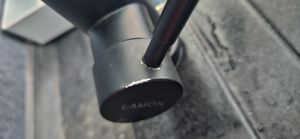 Wasserhahn Küche 360° Küchenarmatur mit Ausziehbarer Brause Spültischarmatur aus Edelstahl Mischbatterie Küche mit Dual-Spülbrause, Schwarz Kunden-Foto 10