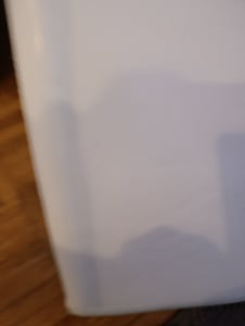 Echtwerk Sitzbank, Faltbare Polsterbank aus hochwertigem Kunstleder, Sitzhocker mit Aufbewahrungsfunktion, Für Wohnzimmer/ Schlafzimmer, Bis 300 kg belastbar, Weiß Kunden-Foto 1