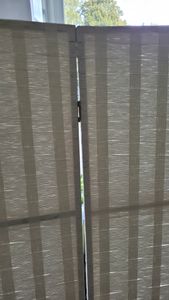 Makika Trennwand / Raumteiler aus Papier und Holz Faltbar - Weiß Eckig Kunden-Foto 3