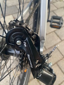Hiland 27.5-Zoll-Herren-Mountainbike, 18-Gang, Federgabel, leichter Aluminiumrahmen, doppelte mechanische Scheibenbremsen, MTB Fahrrad für Erwachsene Kunden-Foto 2
