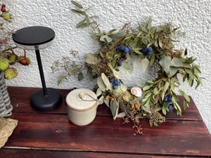 Couronne naturelle de 30 cm, base en paille pour couronnes de l'Avent, couronnes de porte, couronnes en général, cercle en paille Photo du client 1