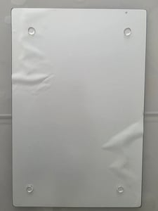Sklenená doska na krájanie 30 x 20 cm – tvrdené bezpečnostné sklo – hygienická servírovacia doska a podložka – odolná voči teplu s protišmykovými nožičkami Fotografia od zákazníka č. 2